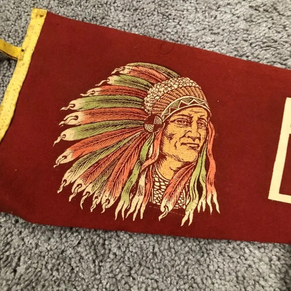 1950s Antique Endicott NY Pennant Flag 27" - Picture 3 of 6